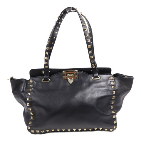 Valentino 牛皮皮革2 Way Shoulder Bag金扣手挽肩背兩用袋