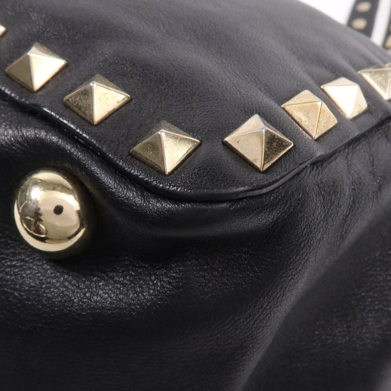 Valentino 牛皮皮革2 Way Shoulder Bag金扣手挽肩背兩用袋-4