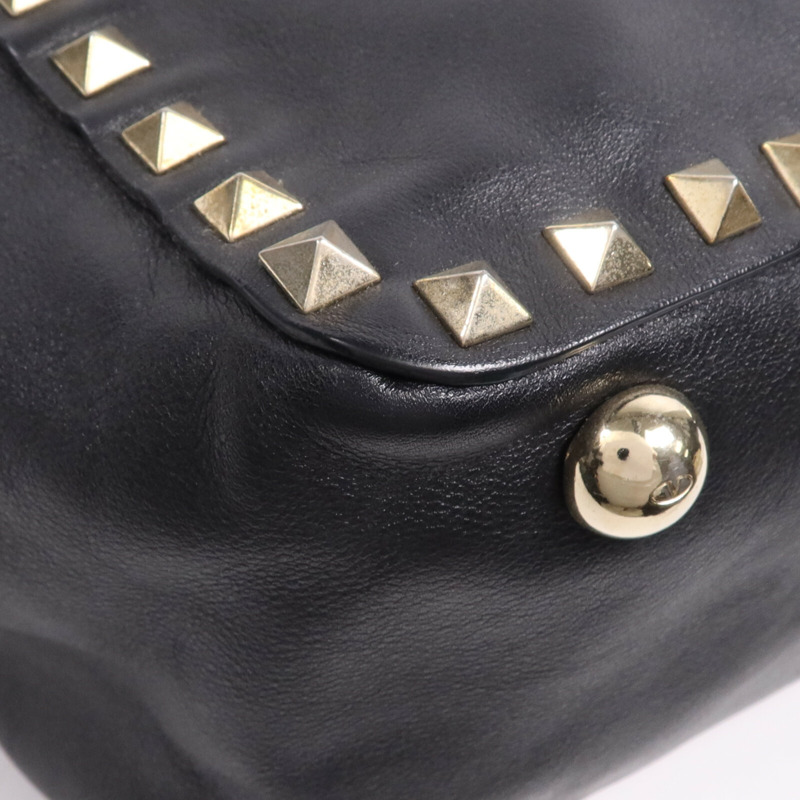 Valentino 牛皮皮革2 Way Shoulder Bag金扣手挽肩背兩用袋-7