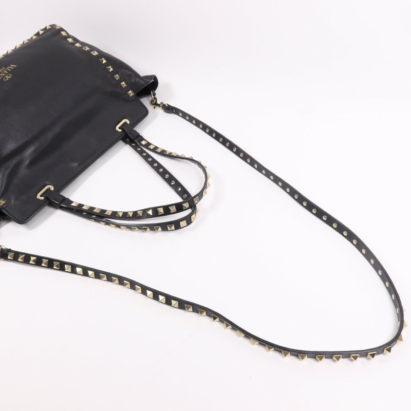 Valentino 牛皮皮革2 Way Shoulder Bag金扣手挽肩背兩用袋-10