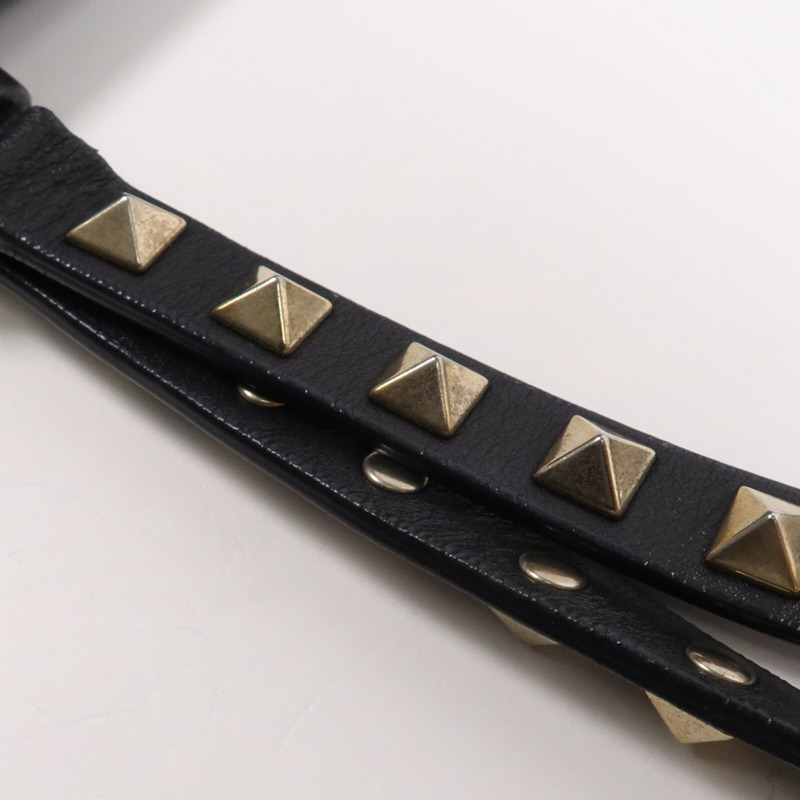 Valentino 牛皮皮革2 Way Shoulder Bag金扣手挽肩背兩用袋-11