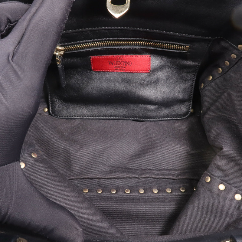 Valentino 牛皮皮革2 Way Shoulder Bag金扣手挽肩背兩用袋-13