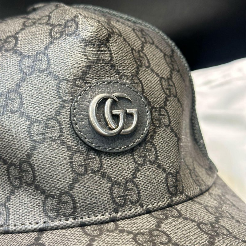 💎Han's house精品服飾💎GUCCI 古馳 滿版 老花 GG Supreme 帽子 義大利製-7