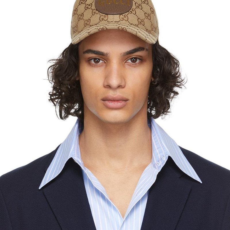 💎Han's house精品服飾💎GUCCI 滿版 老花 帽子 義大利製 576253-3