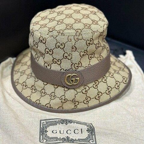 💎Han's house精品服飾💎GUCCI 滿版 老花 漁夫帽 576587 義大利製 原價19000