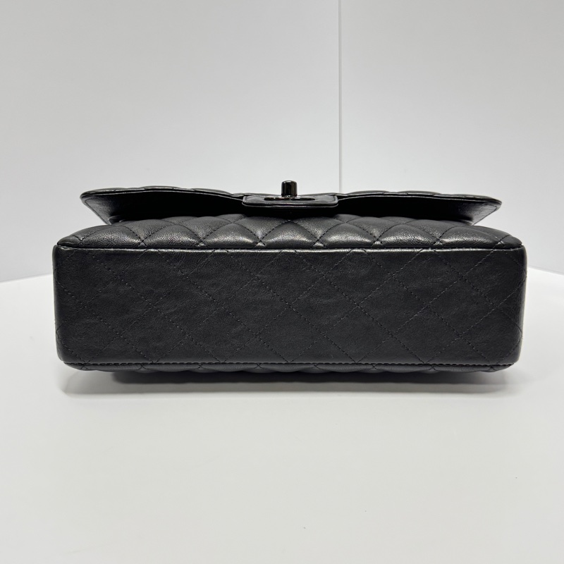 （99新閒置品💝） Chanel CF25牛皮 “so black” 限量款 專櫃40萬以上-10