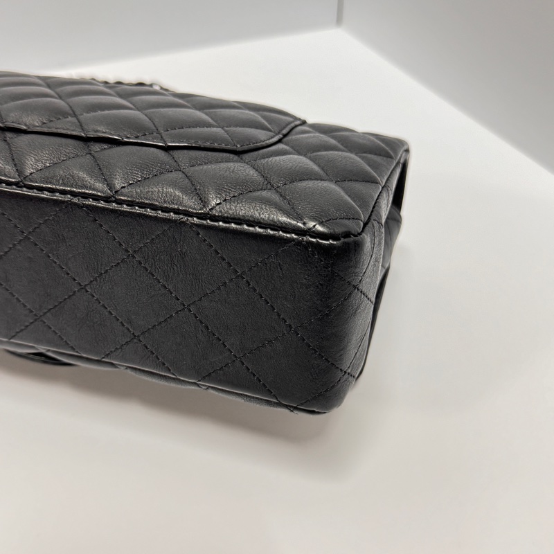 （99新閒置品💝） Chanel CF25牛皮 “so black” 限量款 專櫃40萬以上-13