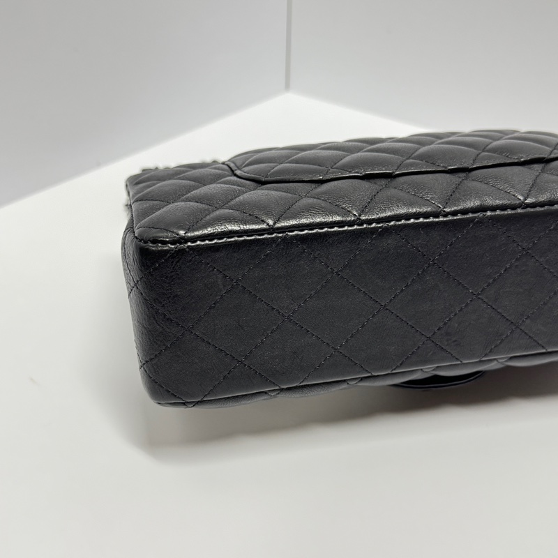 （99新閒置品💝） Chanel CF25牛皮 “so black” 限量款 專櫃40萬以上-14