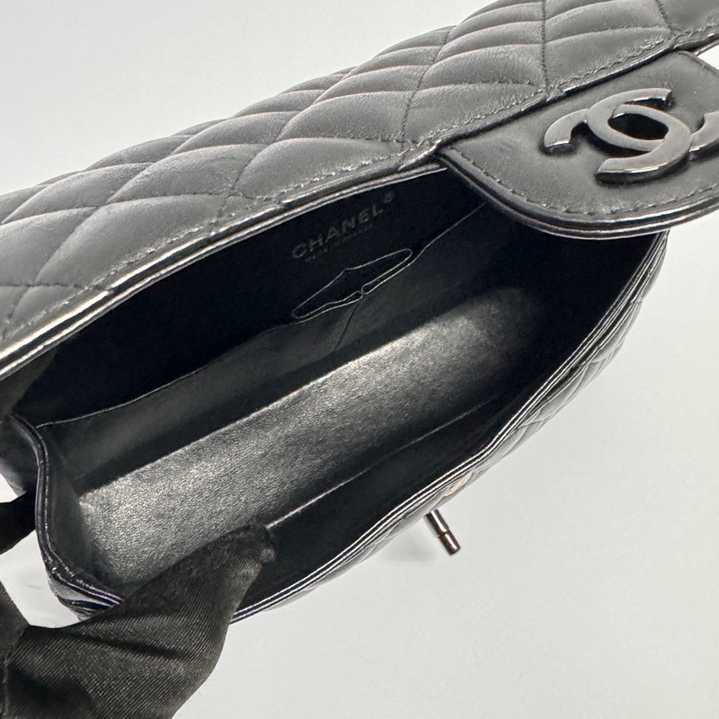 （99新閒置品💝） Chanel CF25牛皮 “so black” 限量款 專櫃40萬以上-20