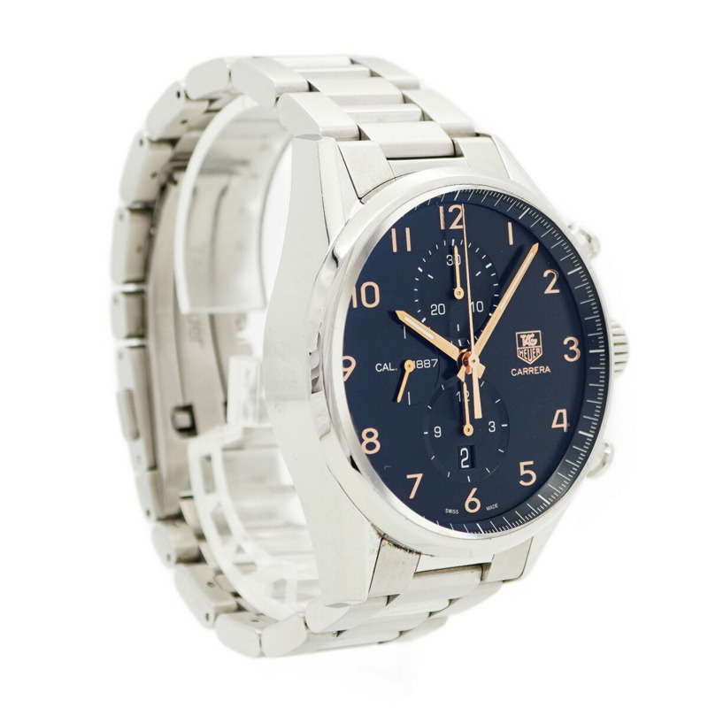 TAG Heuer 豪雅卡萊拉 CAR2014-4 黑色錶盤男士腕錶-2