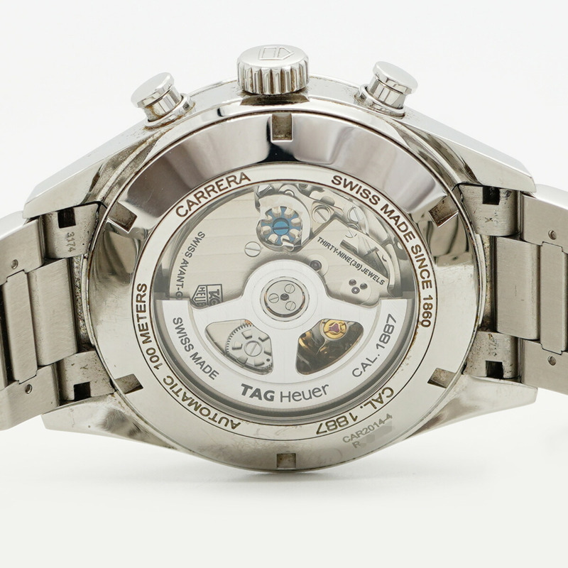 TAG Heuer 豪雅卡萊拉 CAR2014-4 黑色錶盤男士腕錶-4