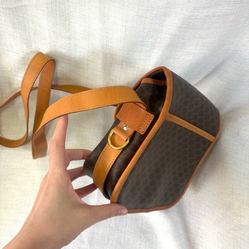 Celine 凱旋門老花豆腐斜挎包-7