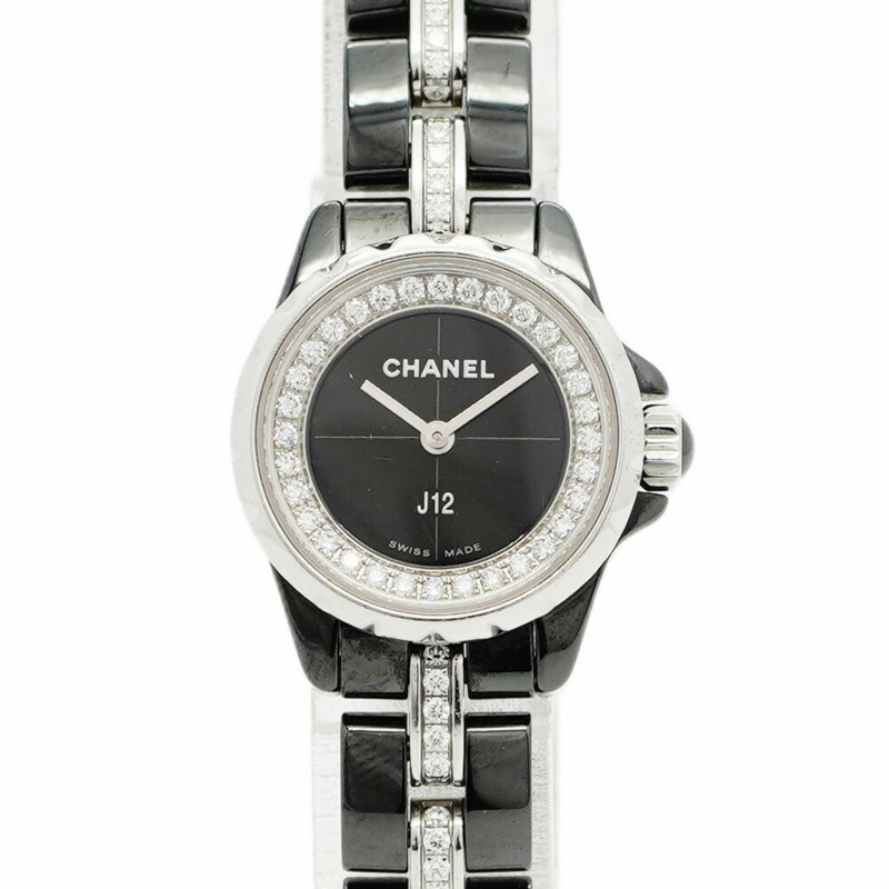 香奈兒 J12 XS H5236 黑色錶盤小姐腕錶-0