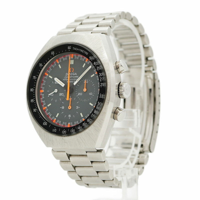 歐米茄超霸系列145.014黑色錶盤男士腕錶-2