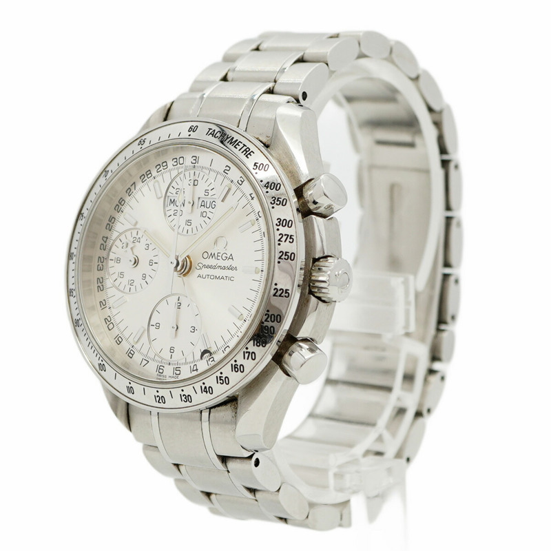 歐米茄超霸系列3523.30.00銀色錶盤男士腕錶-2