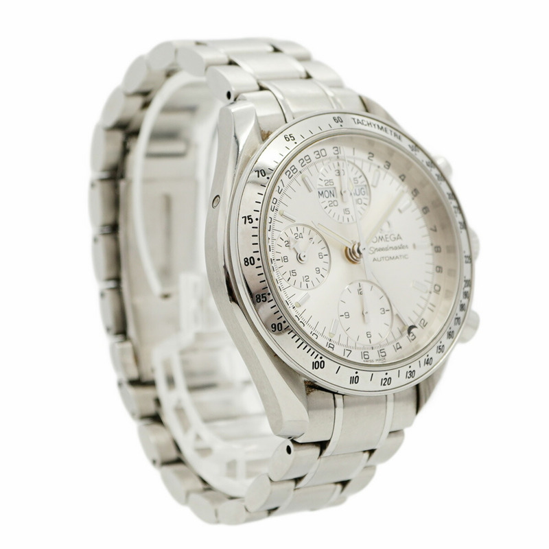 歐米茄超霸系列3523.30.00銀色錶盤男士腕錶-3