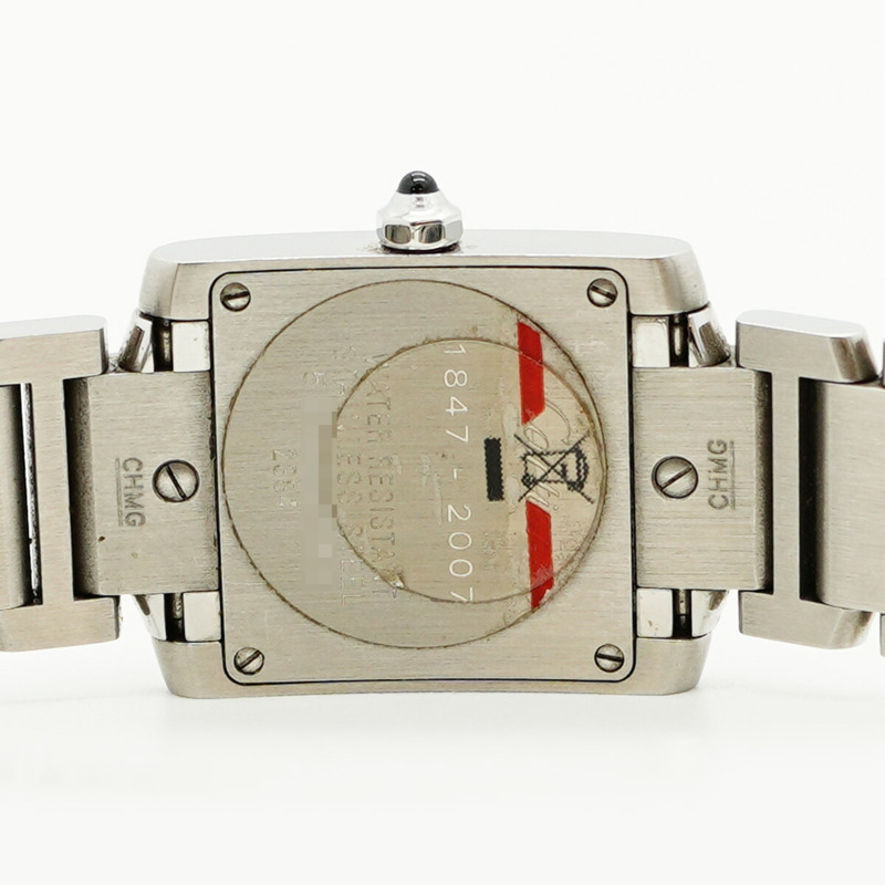 卡地亞 Tank Française SM W51035Q3 粉紅錶盤女錶-4