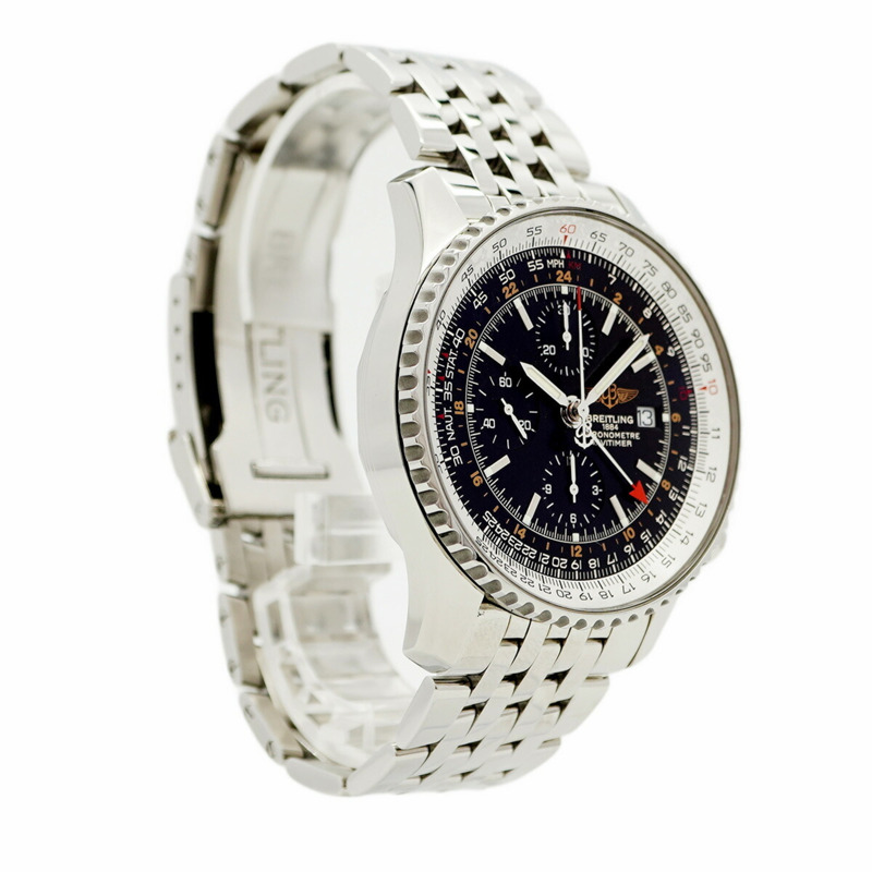 百年靈 Navitimer A24322 黑色錶盤男士腕錶-3