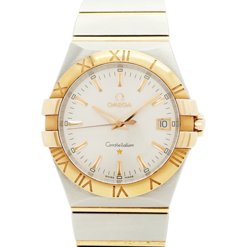 歐米茄星座系列 123.20.35.60.02.002 銀色錶盤男士腕錶-0