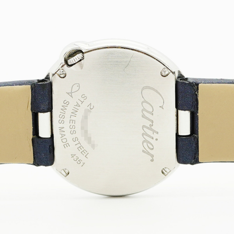 卡地亞 Ballon Blanc de W4BL0003 銀色錶盤小姐腕錶-5