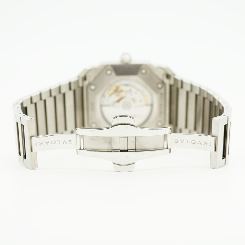 寶格麗 Octo BGO41S 黑色錶盤男士腕錶-4