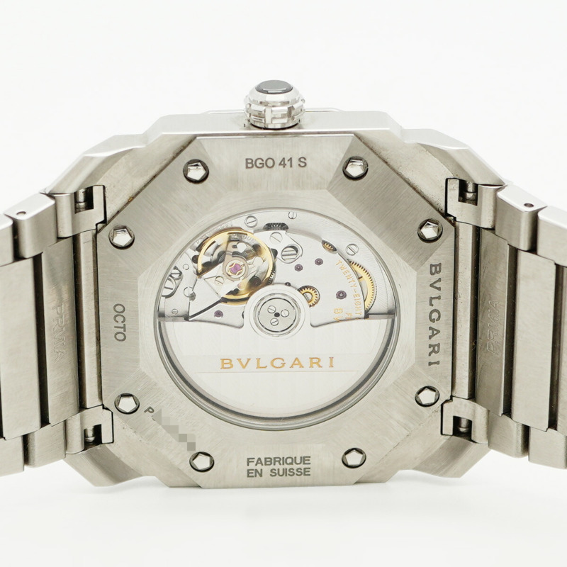 寶格麗 Octo BGO41S 黑色錶盤男士腕錶-5