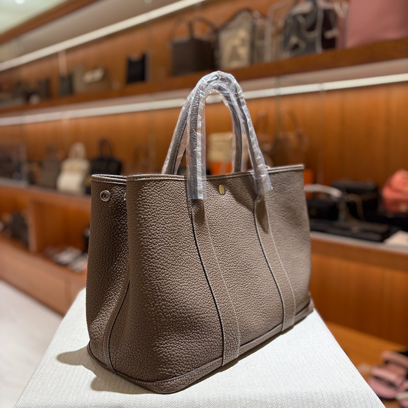 【現貨｜快速出貨】Hermès 愛馬仕 Garden Party 36 大象灰 Etoupe｜C刻2018年｜經典托特花園包-1