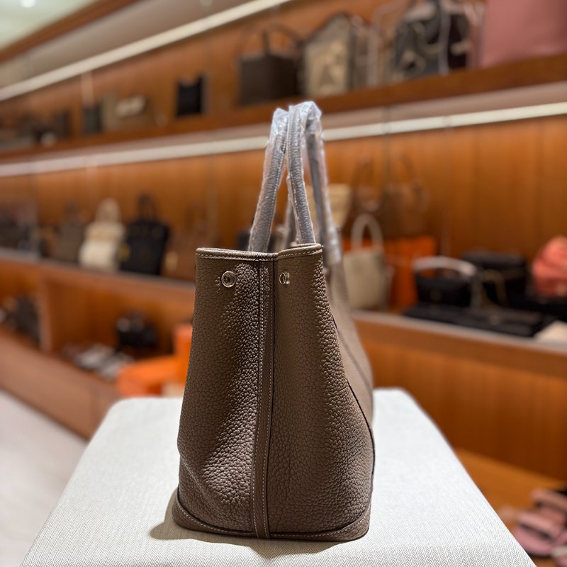 【現貨｜快速出貨】Hermès 愛馬仕 Garden Party 36 大象灰 Etoupe｜C刻2018年｜經典托特花園包-2