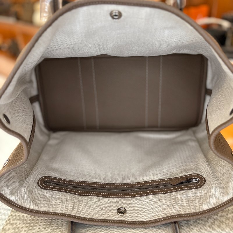 【現貨｜快速出貨】Hermès 愛馬仕 Garden Party 36 大象灰 Etoupe｜C刻2018年｜經典托特花園包-5