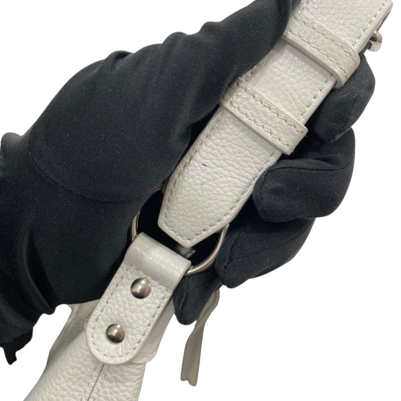 BALENCIAGA 巴黎世家 NEO CLASSIC HOBO BAG 皮革 胸/腰包 白色-14