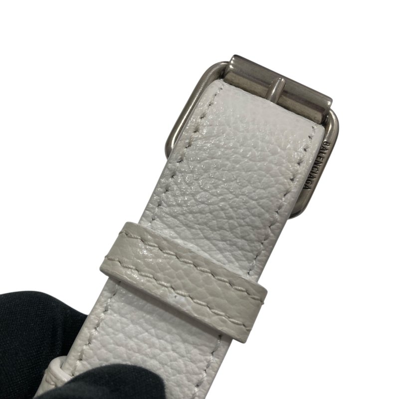 BALENCIAGA 巴黎世家 NEO CLASSIC HOBO BAG 皮革 胸/腰包 白色-15