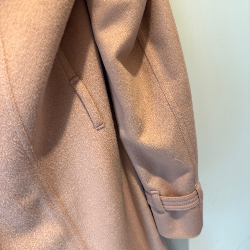 Burberry 粉色長版毛尼外套🧥-8