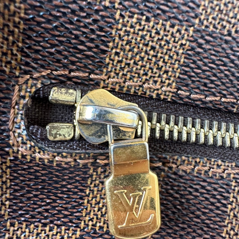 Louis Vuitton 棕色棋盤格郵差包公文包斜挎包 尺寸約32*25*5-9