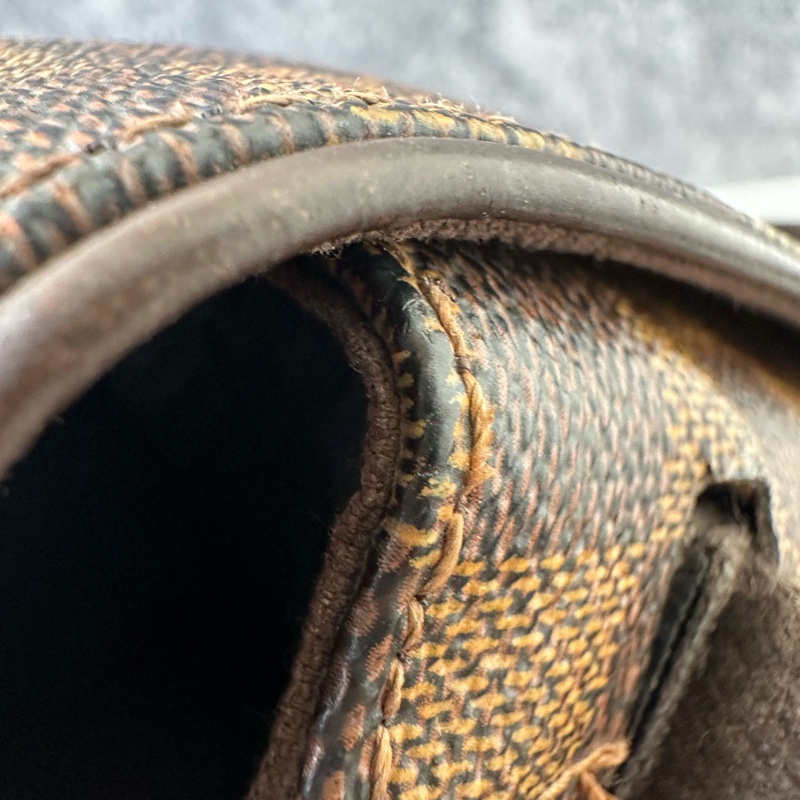 Louis Vuitton 棕色棋盤格郵差包公文包斜挎包 尺寸約32*25*5-14