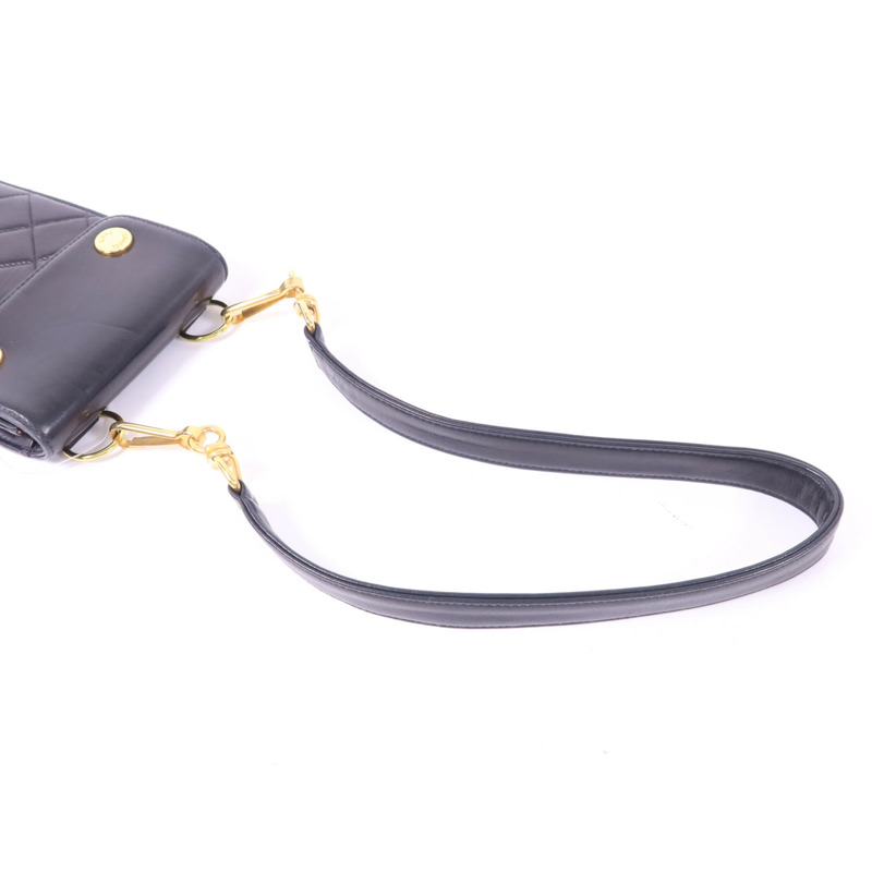 CHANEL 羊皮皮革Waist Bag金扣腰包-4