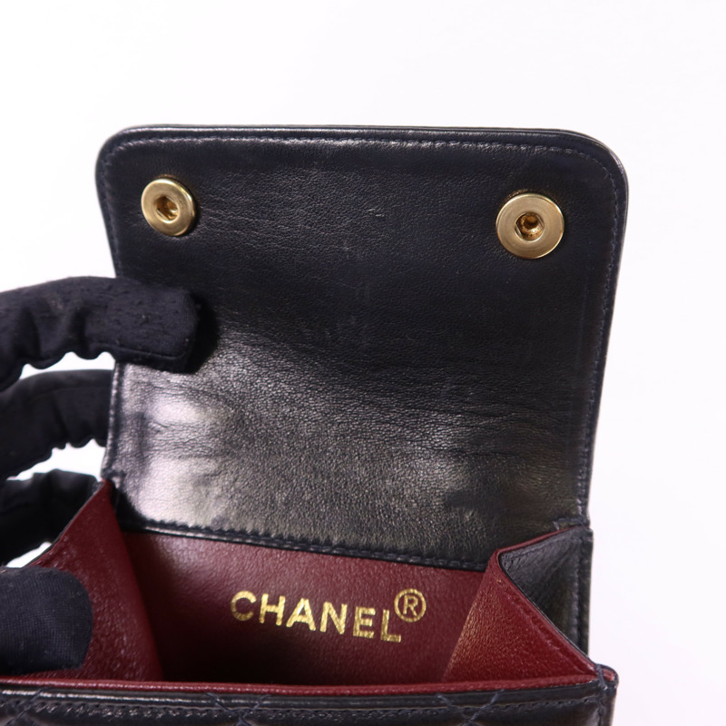 CHANEL 羊皮皮革Waist Bag金扣腰包-20