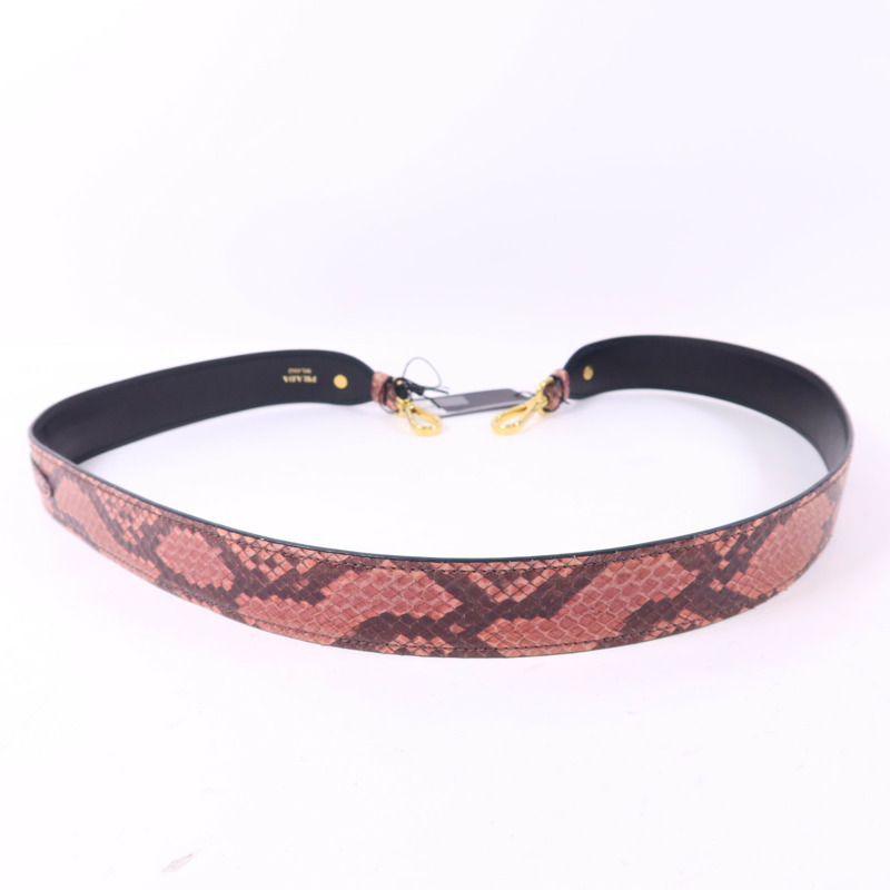 PRADA 牛皮皮革Shoulder Strap金扣肩帶-2