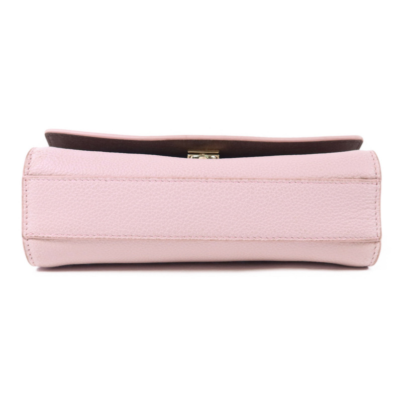 Furla 牛皮皮革Chain Shoulder Bag金扣鏈帶肩背袋-3