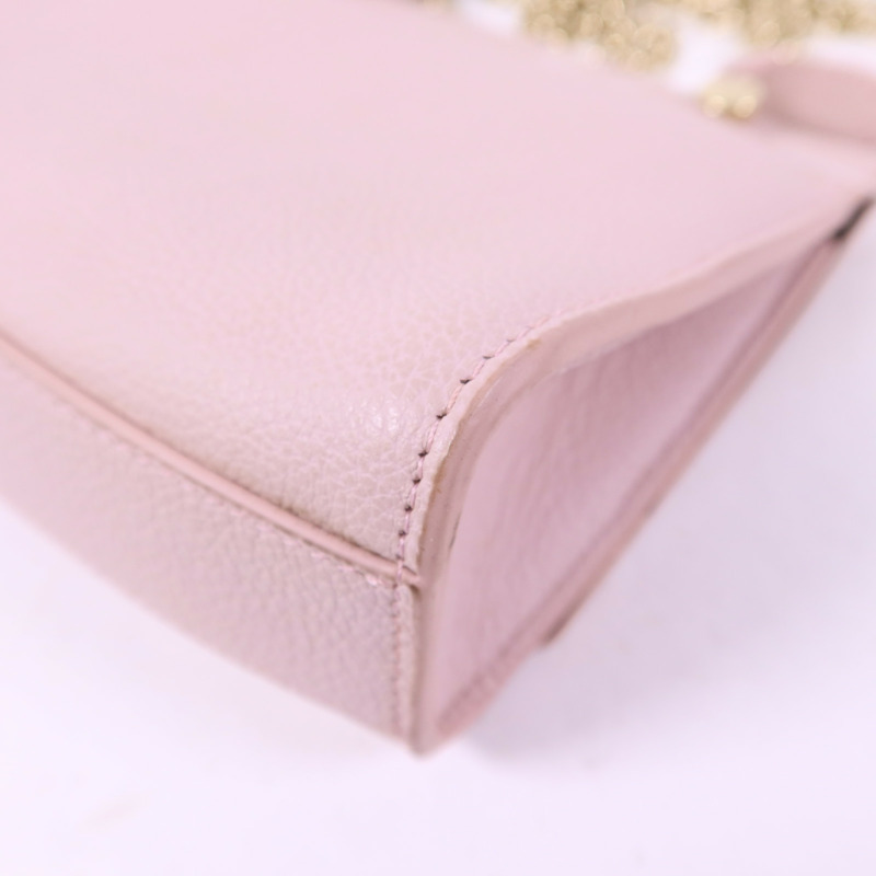 Furla 牛皮皮革Chain Shoulder Bag金扣鏈帶肩背袋-12