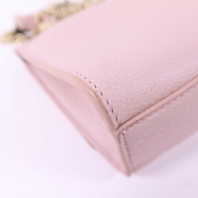 Furla 牛皮皮革Chain Shoulder Bag金扣鏈帶肩背袋-13