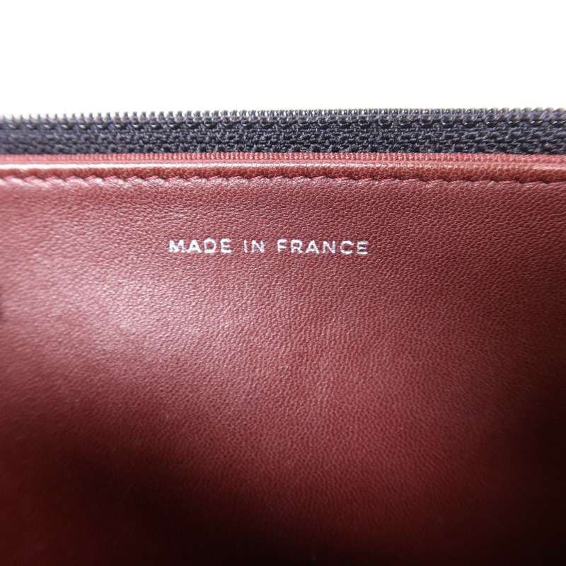 CHANEL 羊皮皮革WOC Wallet On Chain銀扣鏈帶肩背袋-7