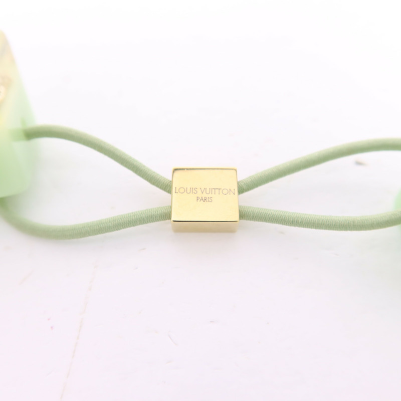LOUIS VUITTON PVC Hair Cube頭髮橡皮筋-4