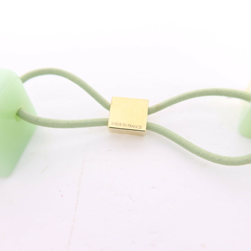 LOUIS VUITTON PVC Hair Cube頭髮橡皮筋-5