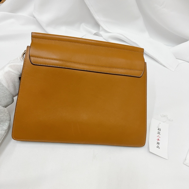 莉亞精品♡Chloe faye 咖藍色斜背包 二手-4