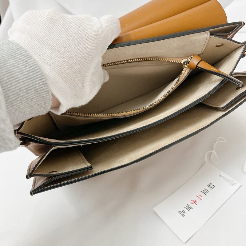 莉亞精品♡Chloe faye 咖藍色斜背包 二手-14