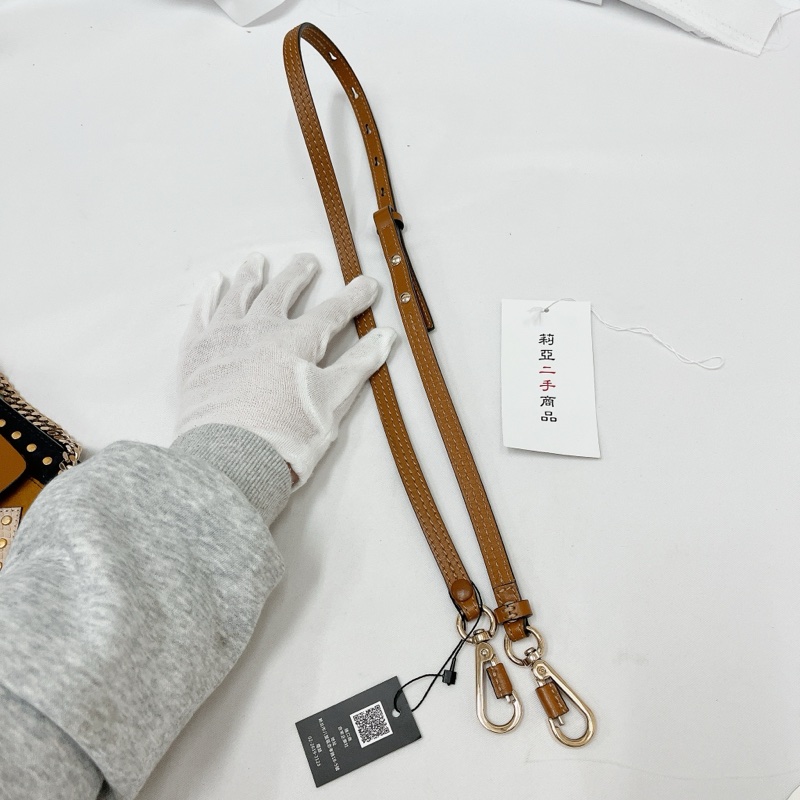 莉亞精品♡Chloe faye 咖藍色斜背包 二手-16