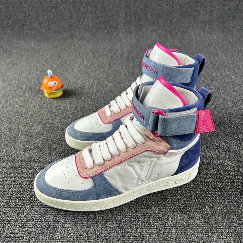 98新Louis Vuitton路易威登藍色高幫運動鞋 尺碼：37-1