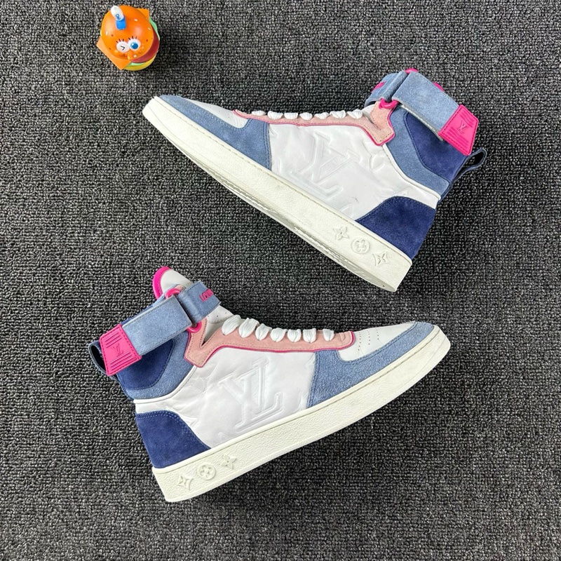 98新Louis Vuitton路易威登藍色高幫運動鞋 尺碼：37-3