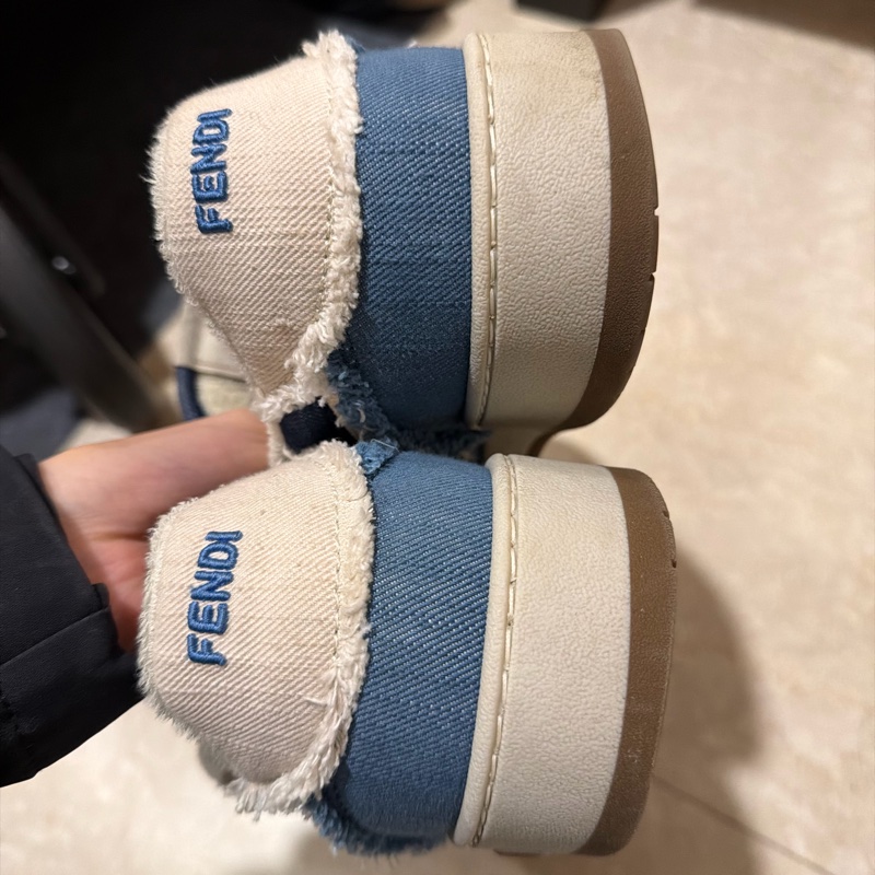 FENDI 牛仔球鞋-4