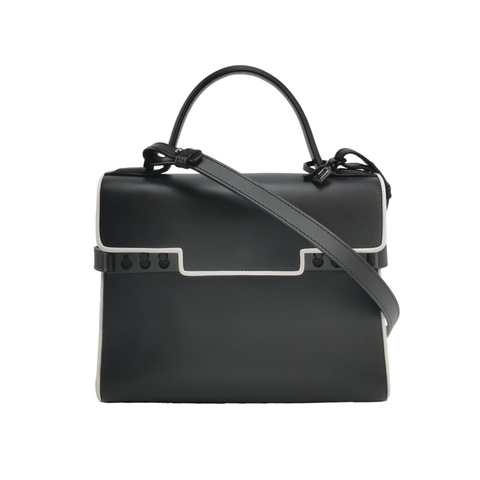 Delvaux Tempete 斜挎包 黑色 尺寸約27*10*22cm 附件:防塵袋/鏡子。